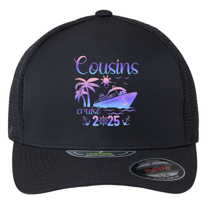 Cousins Cruise Ship Matching Cousins Trip 2025 Vacation Tank Top Flexfit Unipanel Trucker Cap
