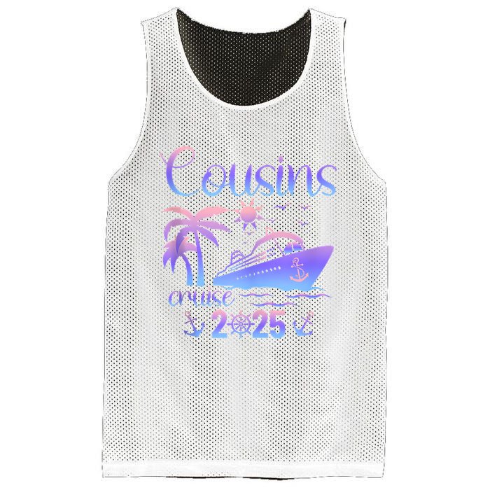 Cousins Cruise Ship Matching Cousins Trip 2025 Vacation Tank Top Mesh Reversible Basketball Jersey Tank