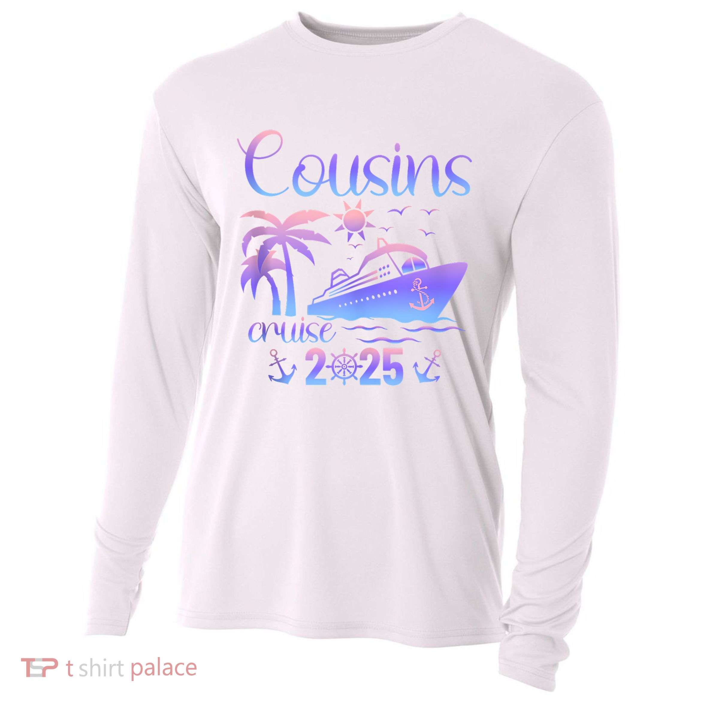 Cousins Cruise Ship Matching Cousins Trip 2025 Vacation Tank Top Cooling Performance Long Sleeve Crew