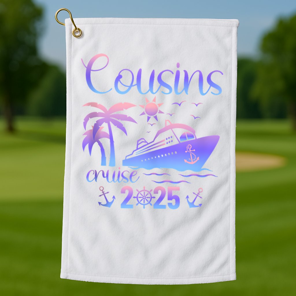 Cousins Cruise Ship Matching Cousins Trip 2025 Vacation Tank Top Golf Towel