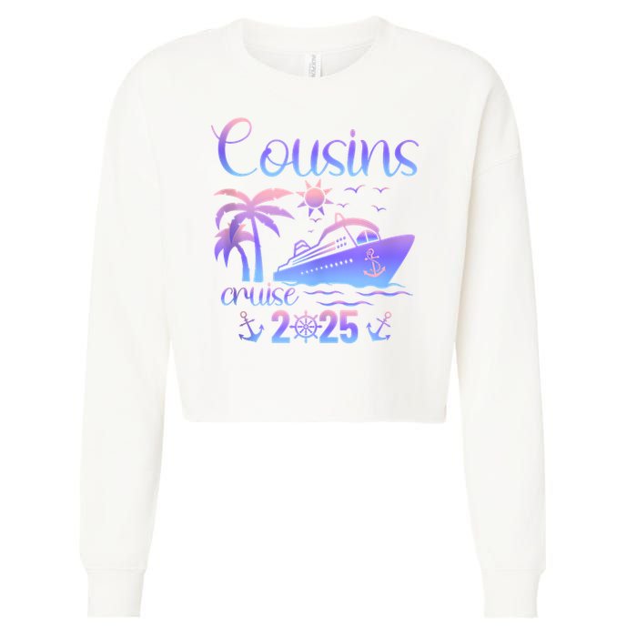Cousins Cruise Ship Matching Cousins Trip 2025 Vacation Tank Top Cropped Pullover Crew