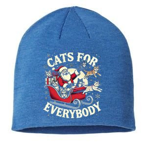 Christmas Cat Santa Cat Lover Christmas Cats For Everybody Meaningful Gift Sustainable Beanie