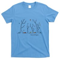 Colorful Cows Snowy Forest Stars (Color Options Available) Meaningful Gift T-Shirt