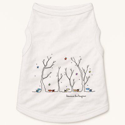 Colorful Cows Snowy Forest Stars (Color Options Available) Meaningful Gift Doggie Tank