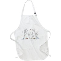 Colorful Cows Snowy Forest Stars (Color Options Available) Meaningful Gift Apron