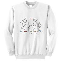 Colorful Cows Snowy Forest Stars (Color Options Available) Meaningful Gift Sweatshirt