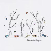 Colorful Cows Snowy Forest Stars (Color Options Available) Meaningful Gift Tall T-Shirt