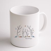 Colorful Cows Snowy Forest Stars (Color Options Available) Meaningful Gift Mug