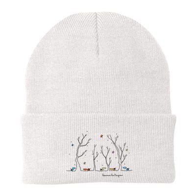 Colorful Cows Snowy Forest Stars (Color Options Available) Meaningful Gift Beanie