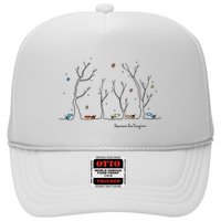 Colorful Cows Snowy Forest Stars (Color Options Available) Meaningful Gift Trucker Hat