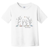 Colorful Cows Snowy Forest Stars (Color Options Available) Meaningful Gift Toddler T-Shirt