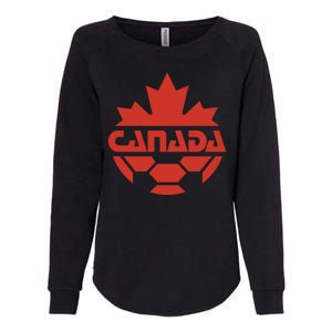 Cool Canada Soccer Jersey Logo Womens California Wash Sweatshirt