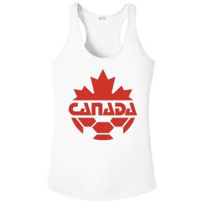 Cool Canada Soccer Jersey Logo Ladies PosiCharge Competitor Racerback Tank