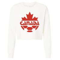 Cool Canada Soccer Jersey Logo Cropped Pullover Crew