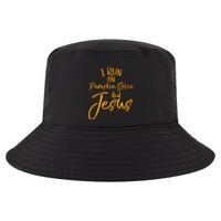 Cute Christian Saying I Run On Pumpkin Spice And Jesus Cute Gift Cool Comfort Performance Bucket Hat