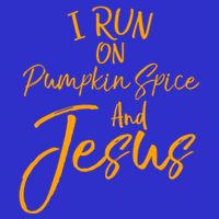 Cute Christian Saying I Run On Pumpkin Spice And Jesus Cute Gift Visor
