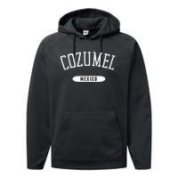 Cozumel Classic Style Cozumel Mexico Performance Fleece Hoodie