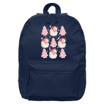 Cute Christmas Snack Cake Trees Santa Claus 16 in Basic Backpack