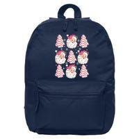 Cute Christmas Snack Cake Trees Santa Claus 16 in Basic Backpack