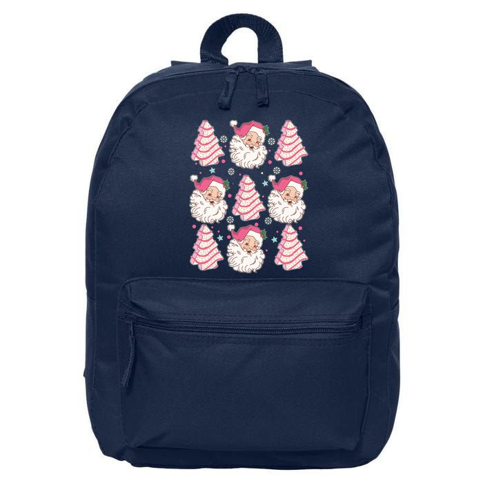 Cute Christmas Snack Cake Trees Santa Claus 16 in Basic Backpack