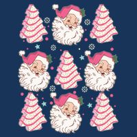 Cute Christmas Snack Cake Trees Santa Claus 16 in Basic Backpack