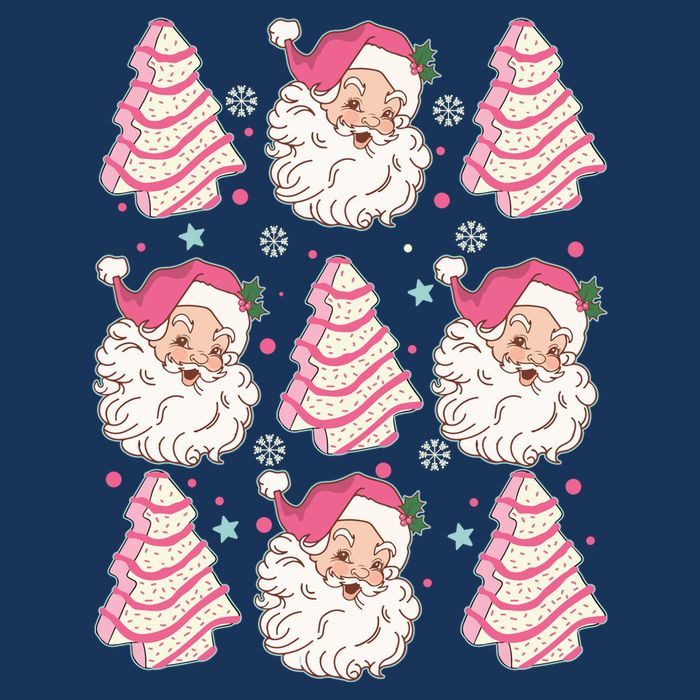 Cute Christmas Snack Cake Trees Santa Claus 16 in Basic Backpack