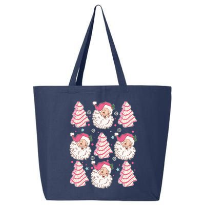 Cute Christmas Snack Cake Trees Santa Claus 25L Jumbo Tote