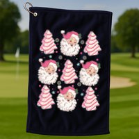 Cute Christmas Snack Cake Trees Santa Claus Golf Towel