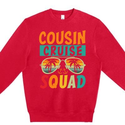 Cousin Cruise Squad 2025 Cruise Ship Party Group Vacation Premium Crewneck Sweatshirt