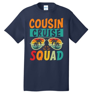 Cousin Cruise Squad 2025 Cruise Ship Party Group Vacation Tall T-Shirt