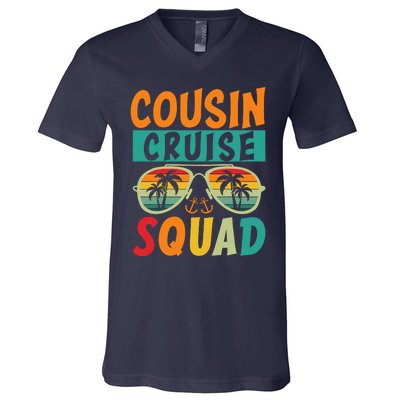 Cousin Cruise Squad 2025 Cruise Ship Party Group Vacation V-Neck T-Shirt