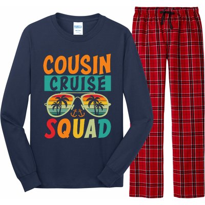 Cousin Cruise Squad 2025 Cruise Ship Party Group Vacation Long Sleeve Pajama Set