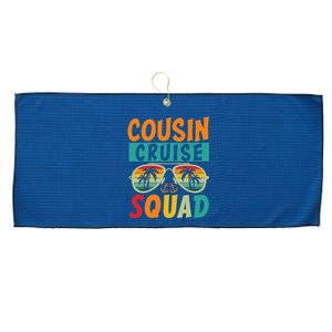 Cousin Cruise Squad 2025 Cruise Ship Party Group Vacation Large Microfiber Waffle Golf Towel