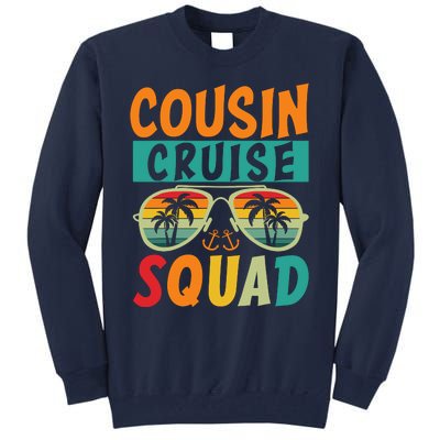 Cousin Cruise Squad 2025 Cruise Ship Party Group Vacation Tall Sweatshirt