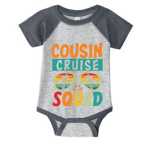 Cousin Cruise Squad 2025 Cruise Ship Party Group Vacation Infant Baby Jersey Bodysuit