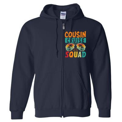 Cousin Cruise Squad 2025 Cruise Ship Party Group Vacation Full Zip Hoodie