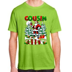 Cousin Crew Santa Leopard Christmas Trees Family Lover Gift Adult ChromaSoft Performance T-Shirt