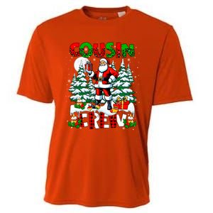 Cousin Crew Santa Leopard Christmas Trees Family Lover Gift Cooling Performance Crew T-Shirt