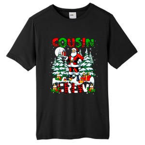 Cousin Crew Santa Leopard Christmas Trees Family Lover Gift Tall Fusion ChromaSoft Performance T-Shirt