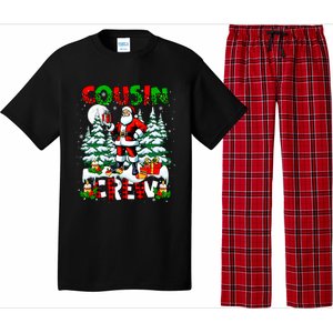 Cousin Crew Santa Leopard Christmas Trees Family Lover Gift Pajama Set