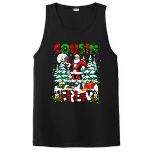 Cousin Crew Santa Leopard Christmas Trees Family Lover Gift PosiCharge Competitor Tank