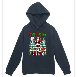 Cousin Crew Santa Leopard Christmas Trees Family Lover Gift Urban Pullover Hoodie