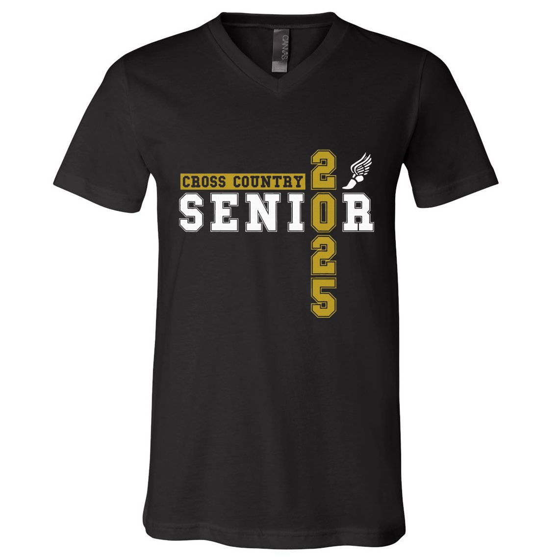 Cross Country Senior Night Senior 2025 Graduation Party 18 V-Neck T-Shirt