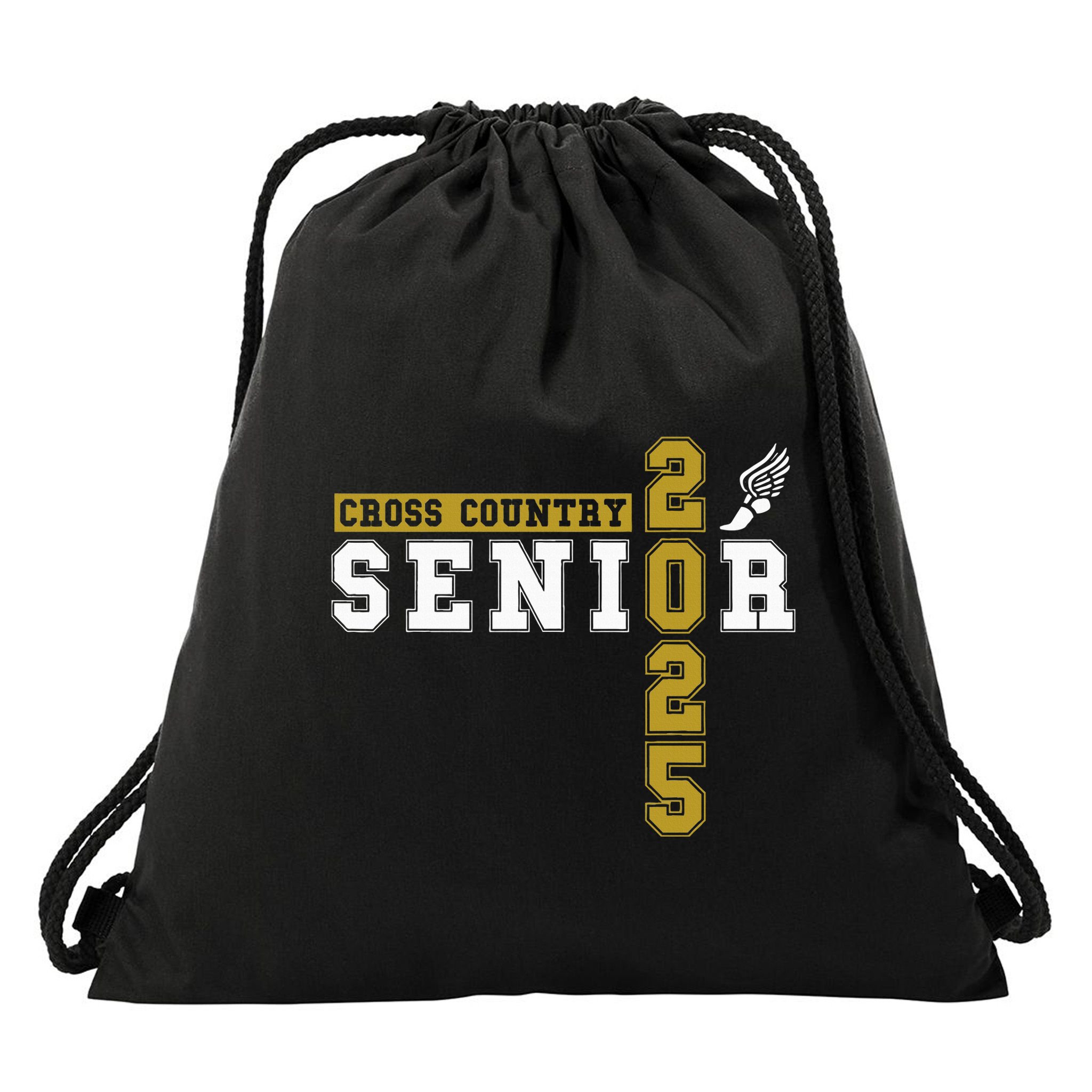 Cross Country Senior Night Senior 2025 Graduation Party 18 Drawstring Bag