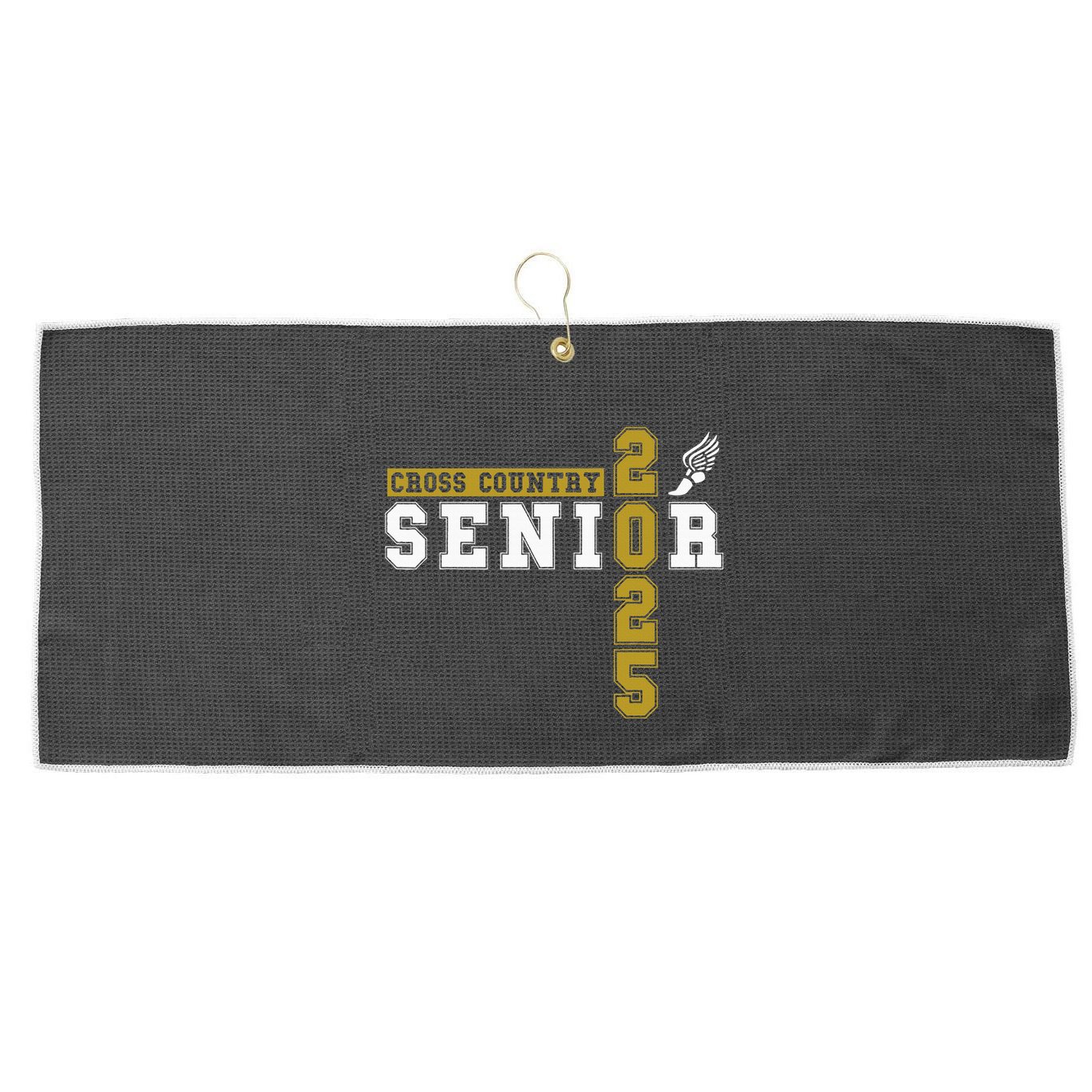 Cross Country Senior Night Senior 2025 Graduation Party 18 Large Microfiber Waffle Golf Towel