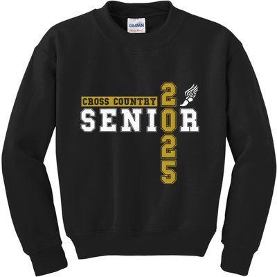 Cross Country Senior Night Senior 2025 Graduation Party 18 Kids Sweatshirt