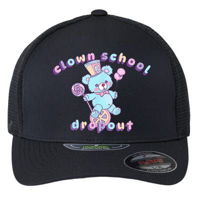Clowncore Clown School Dropout Pastel Goth Teddy Bear Circus Flexfit Unipanel Trucker Cap