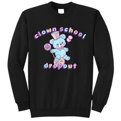 Clowncore Clown School Dropout Pastel Goth Teddy Bear Circus Sweatshirt