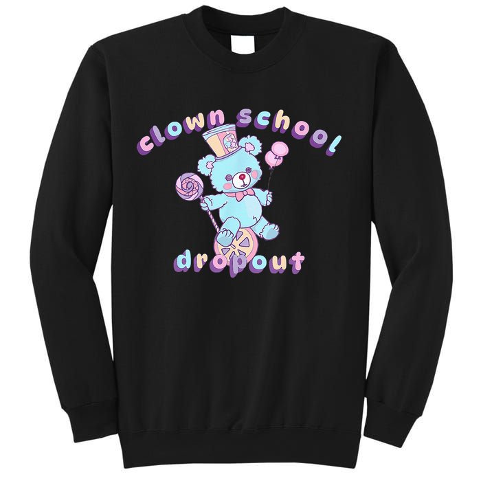 Clowncore Clown School Dropout Pastel Goth Teddy Bear Circus Sweatshirt