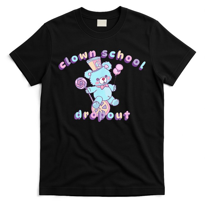 Clowncore Clown School Dropout Pastel Goth Teddy Bear Circus T-Shirt